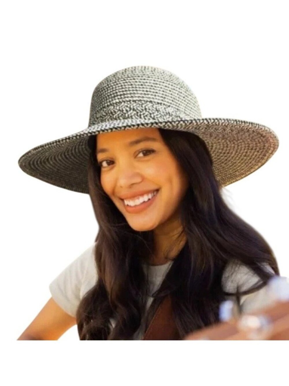 NWT Sunday Afternoons Women's UV Charleston Wide rim SUN Hat O/S Tweed C0468